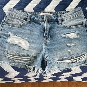 Hudson Jeans Light Blue Distressed Shorts